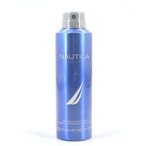 Nautica Blue Deo Body Spray Notes of Basil, Jasmine, and Cedarwood 6 oz